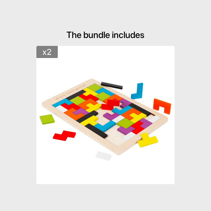 Jouet de puzzle 3D en bois color¨¦ - \