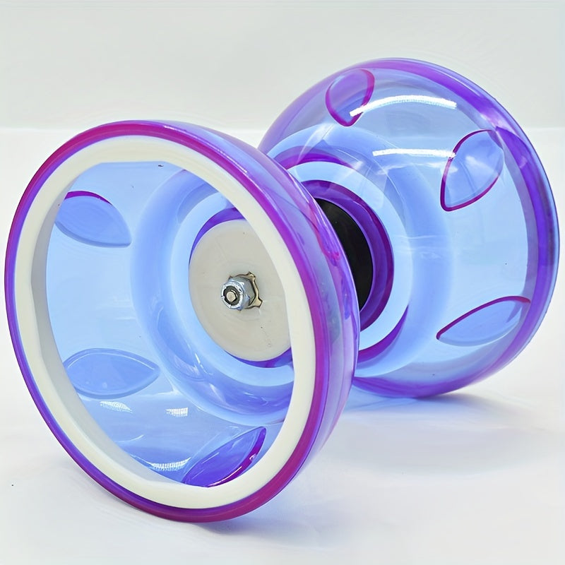 Diabolo ¨¤ Grand Roulement Cloche Feuille ¨¤ Deux T¨ºtes Tir de Guerre Yo-Yo ¨¦quipement Traditionnel Chinois pour Jonglerie Populaire