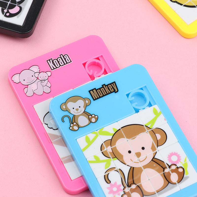 12pcs - Puzzle Coulissant pour Jeunes Animaux, Entra?nement ¨¤ la Pens¨¦e Logique, Jouet de Puzzles, Convient aux Jeunes pour D¨¦velopper leur Cerveau (Couleur et Motif Al¨¦atoires)