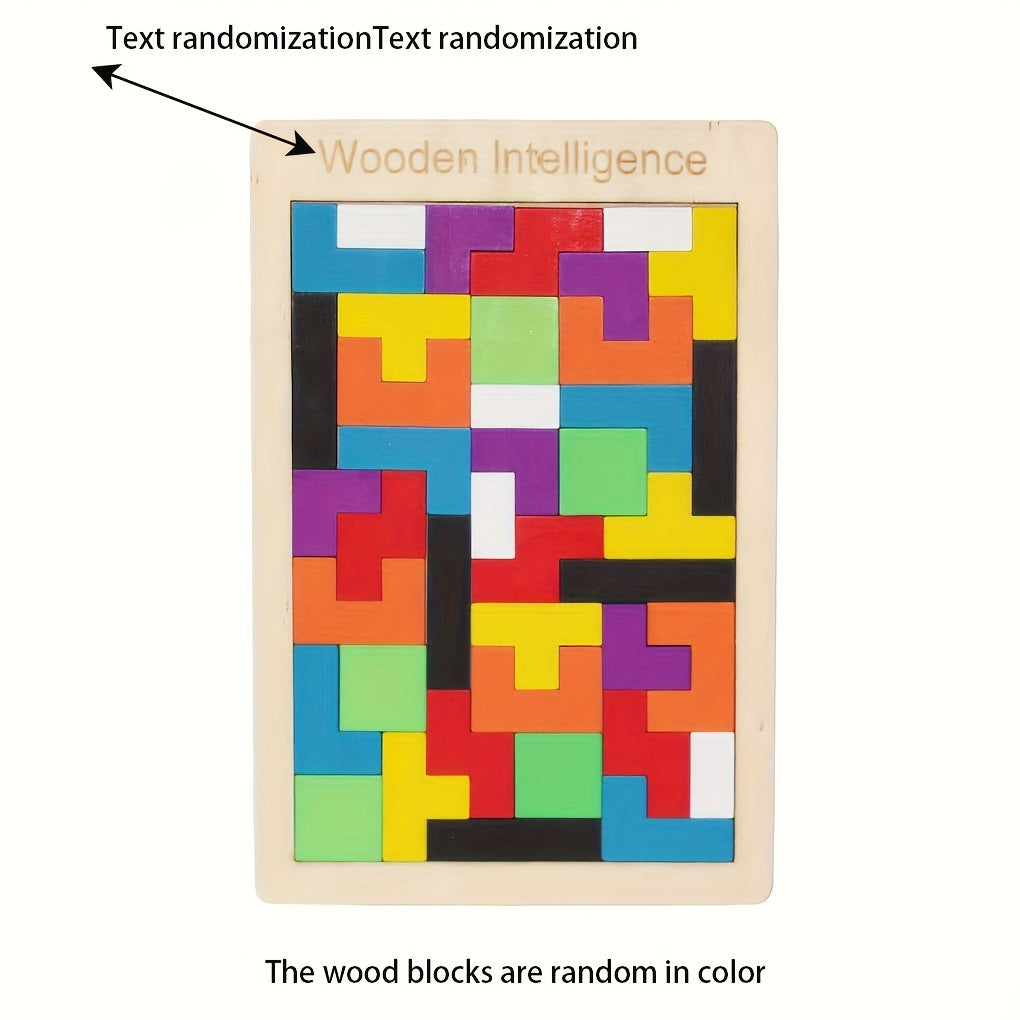 Jeu de puzzle en blocs de bois 3D color¨¦, casse-t¨ºte c¨¦r¨¦bral, cadeau id¨¦al pour Paques et Thanksgiving