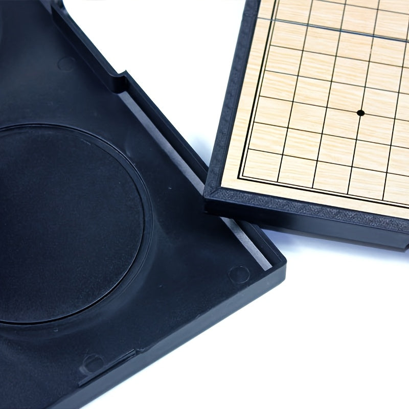 Jouet magn¨¦tique Gomoku, plateau d'¨¦checs pliable portable, facile ¨¤ d¨¦marrer pour les d¨¦butants, ¨¦checs puzzle noir et blanc, super grand plateau d'¨¦checs magn¨¦tique