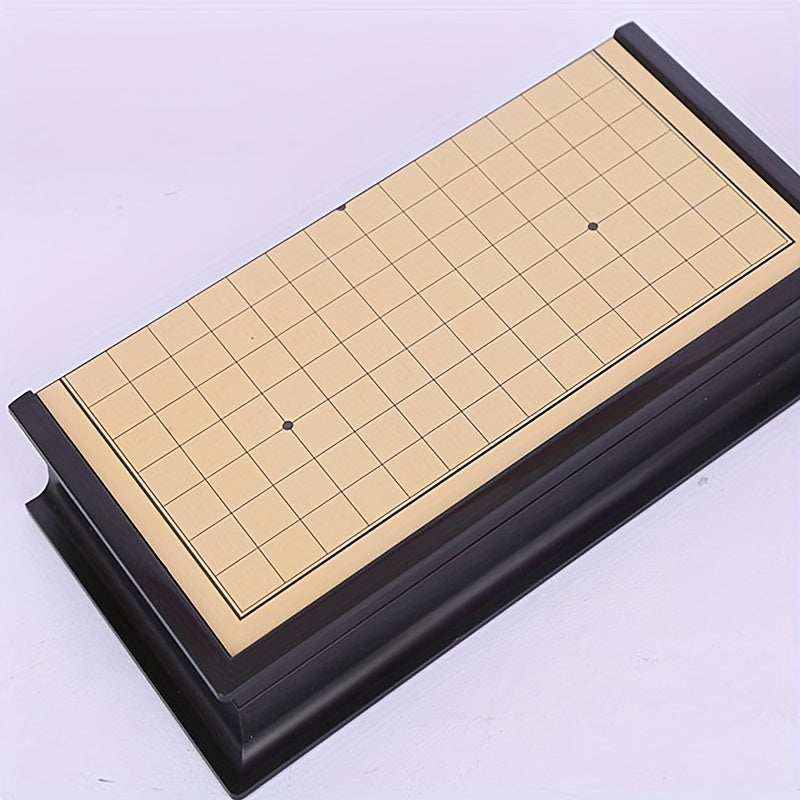 Jouet magn¨¦tique Gomoku, plateau d'¨¦checs pliable portable, facile ¨¤ d¨¦marrer pour les d¨¦butants, ¨¦checs puzzle noir et blanc, super grand plateau d'¨¦checs magn¨¦tique