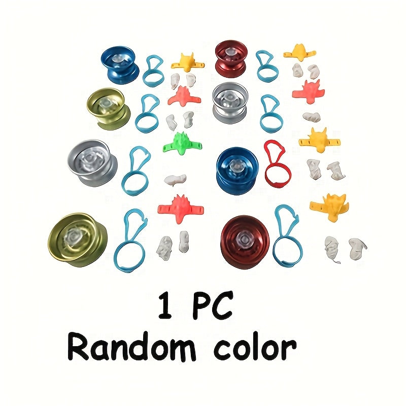 Yo-Yo M¨¦tallique Durable avec 1 Roue de Couleur Al¨¦atoire - Couleurs Vibrantes, Poign¨¦e Ergonomique, Cadeau Id¨¦al pour No?l, Halloween, Anniversaires & F¨ºtes (3 ans et plus)