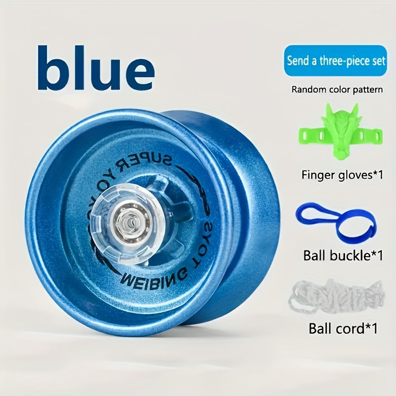 Yo-Yo M¨¦tallique Durable avec 1 Roue de Couleur Al¨¦atoire - Couleurs Vibrantes, Poign¨¦e Ergonomique, Cadeau Id¨¦al pour No?l, Halloween, Anniversaires & F¨ºtes (3 ans et plus)