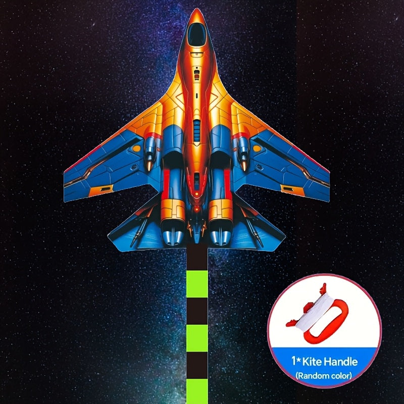 Girouette de combat a¨¦rien en verre, grande, multicolore, avec des couleurs m¨¦lang¨¦es, pour les jeux et loisirs en plein air sur la plage et au parc.