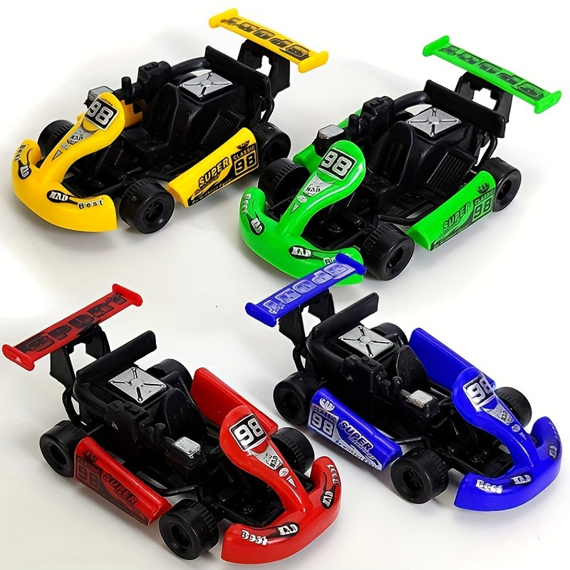 Ensemble de 10 Mini Voitures Kart ¨¤ Tirer pour Jeunes - Cadeaux d'Anniversaire Parfaits, Remplissages de Pi?ata & R¨¦compenses de Classe - Construction en Plastique Durable - Cadeaux Id¨¦aux pour No?l & le Carnaval (Couleurs Assorties)