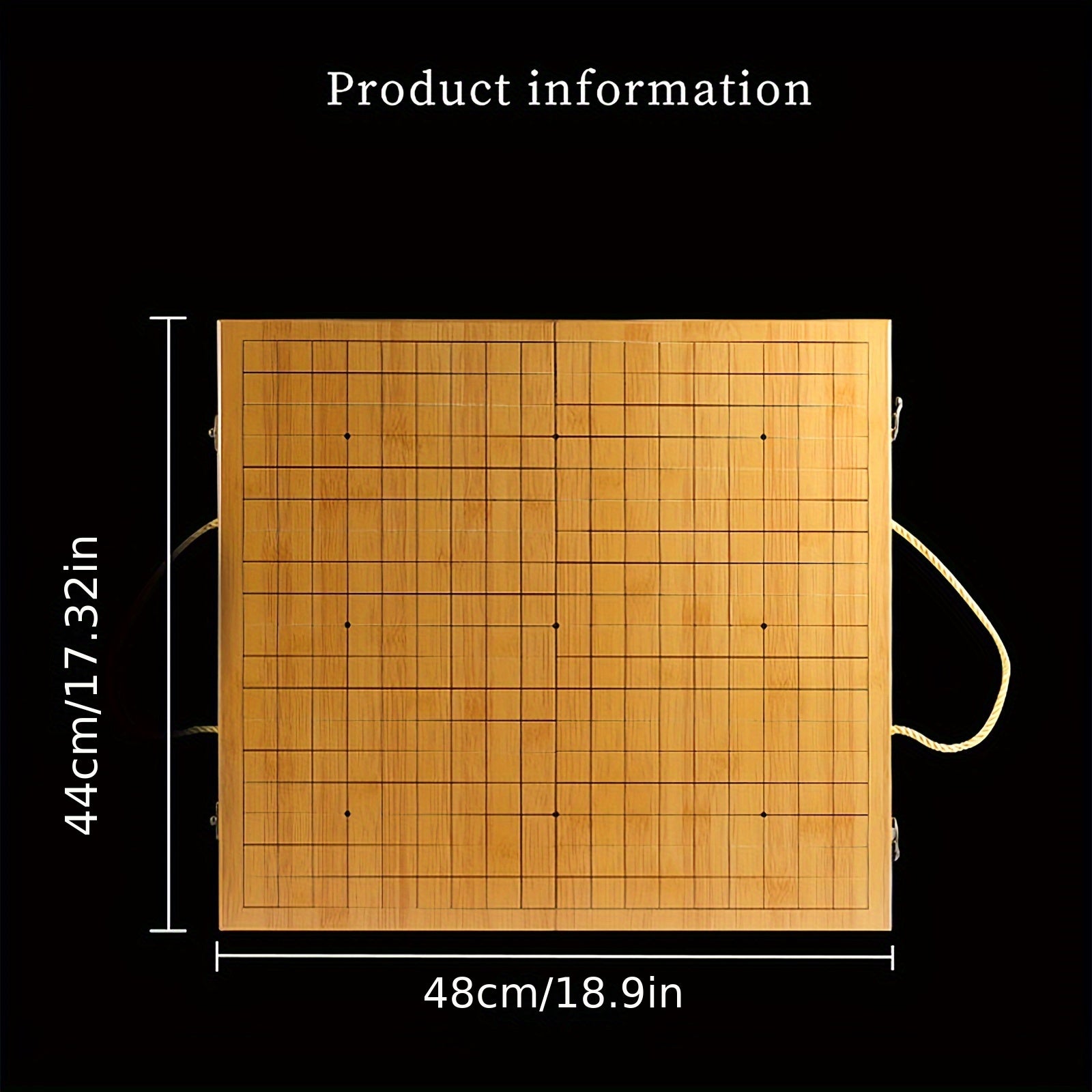 Jeu de Plateau Pliable en Bambou Go, Bo?te de Jeu All Nature Go, Plateau de Jeu de Strat¨¦gie Chinois Weiqi Gomku Pliable avec 171 Pions d'¨¦checs en Imitation Jade et Deux Bols en Bambou