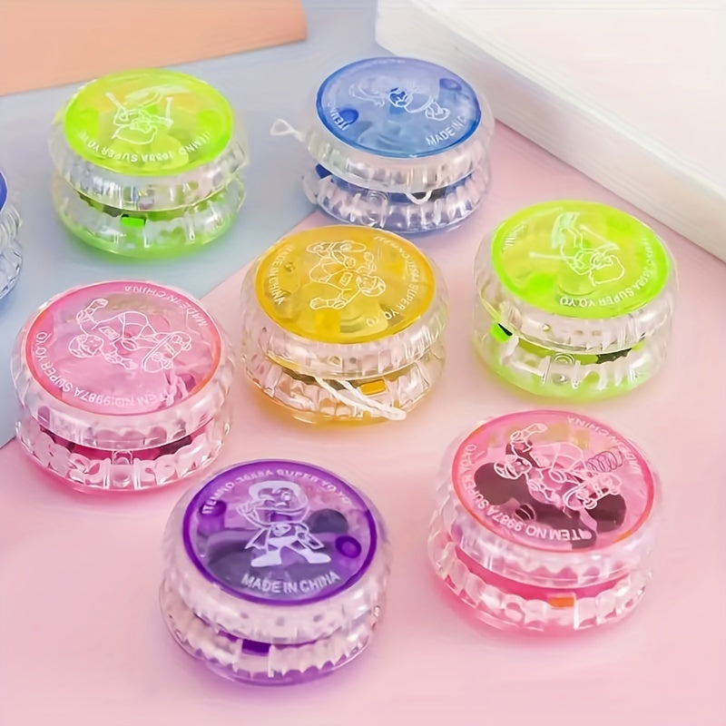 4pcs\u002F7pcs Yo-Yos Phosphorescents - Parfaits pour Halloween, No?l & F¨ºtes d'Anniversaire des Jeunes - Couleurs Assorties