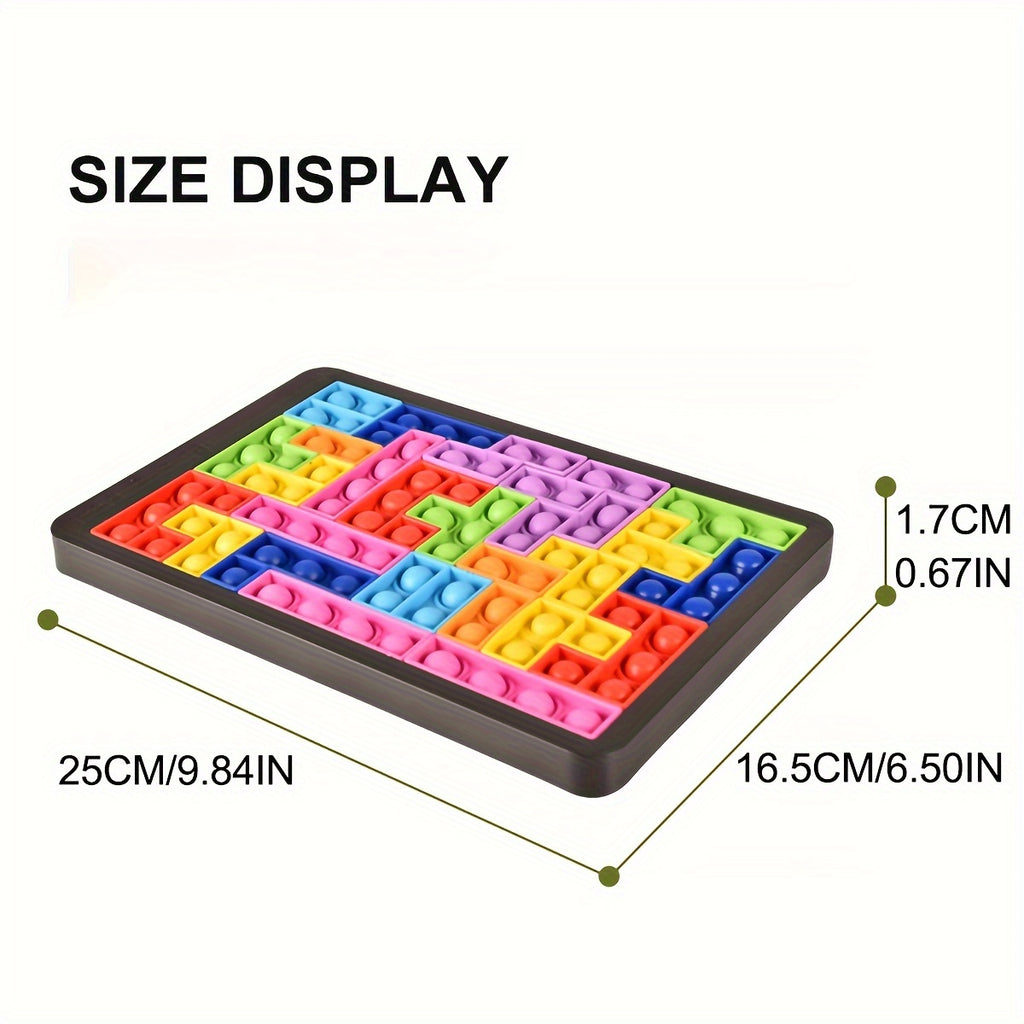 Blocs de Construction Puzzle en Silicone Souple - Jeu de D¨¦fi C¨¦r¨¦bral et de D¨¦tente pour le Liement Parents-Jeunes, Jouet ¨¦ducatif