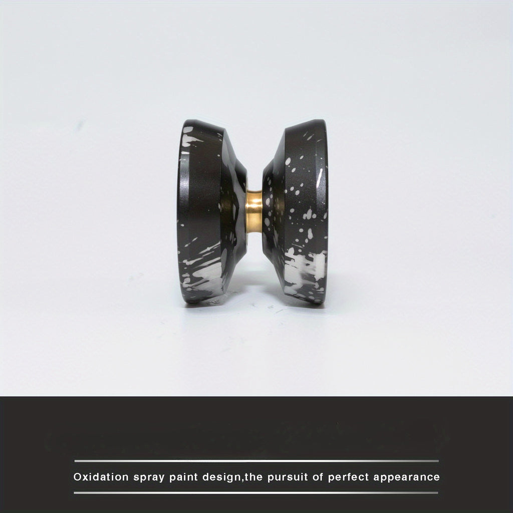 1pc X2 Yoyo Ball noir et or - Qualit¨¦ professionnelle, sommeil longue dur¨¦e, alliage d'aluminium, id¨¦al pour le jeu comp¨¦titif et les cadeaux, Yoyo de jeu comp¨¦titif | Design ¨¦l¨¦gant | Impression haute qualit¨¦, Jeu de soci¨¦t¨¦ Yoyo