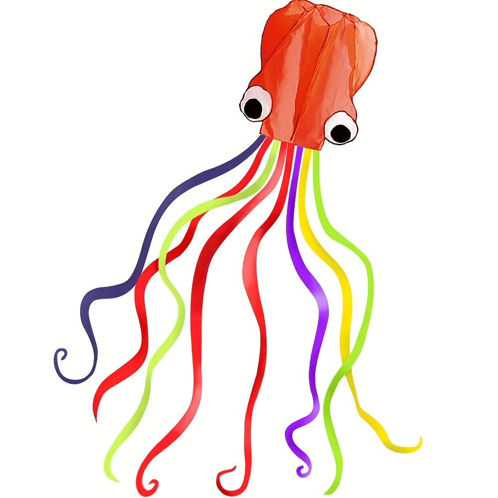 cerf-volant Pieuvre de 5 m¨¨tres\u002F4 m¨¨tres (outil de lacher inclus) Weifang avec Queue Color¨¦e Longue, Produit de Divertissement Sportif en Plein Air