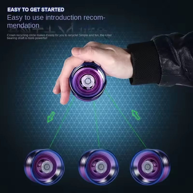 Yoyo professionnel pour d¨¦butants - Fer durable, disponible en plusieurs couleurs, avec accessoires gratuits - Le cadeau parfait pour No?l, Halloween et Thanksgiving, pour les adolescents et les adultes