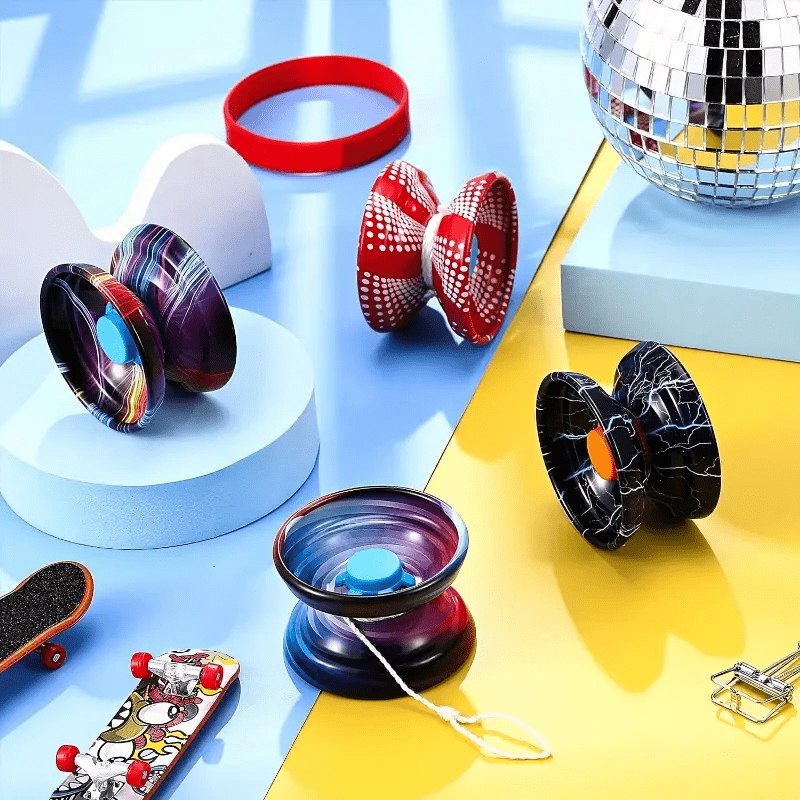 Yo-Yo en alliage avec finition m¨¦tallique color¨¦e, Yo-Yo ¨¤ contr?le de corde pour gar?ons, couleur al¨¦atoire, 1 pi¨¨ce.