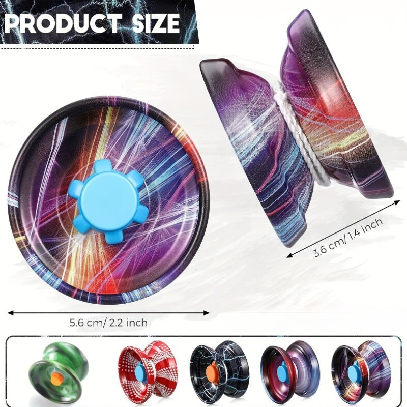 1pc\u002F2pi¨¨ces Yo-yo en m¨¦tal de haute vitesse avec sangle amovible - Durabilit¨¦ et performance ¨¦blouissante pour les d¨¦butants - Disponible en plusieurs couleurs