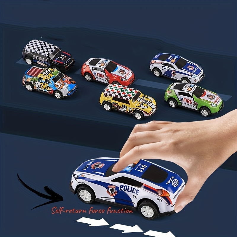 Ensemble de 50 Mini Voitures en Alliage avec Bo?te de Rangement - Action Retrait, Couleurs Assorties - Parfait pour les Cadeaux des Jeunes & Faveurs de F¨ºte, Id¨¦al pour No?l en Hiver